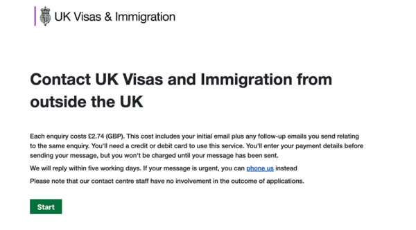 visit visa tracking uk